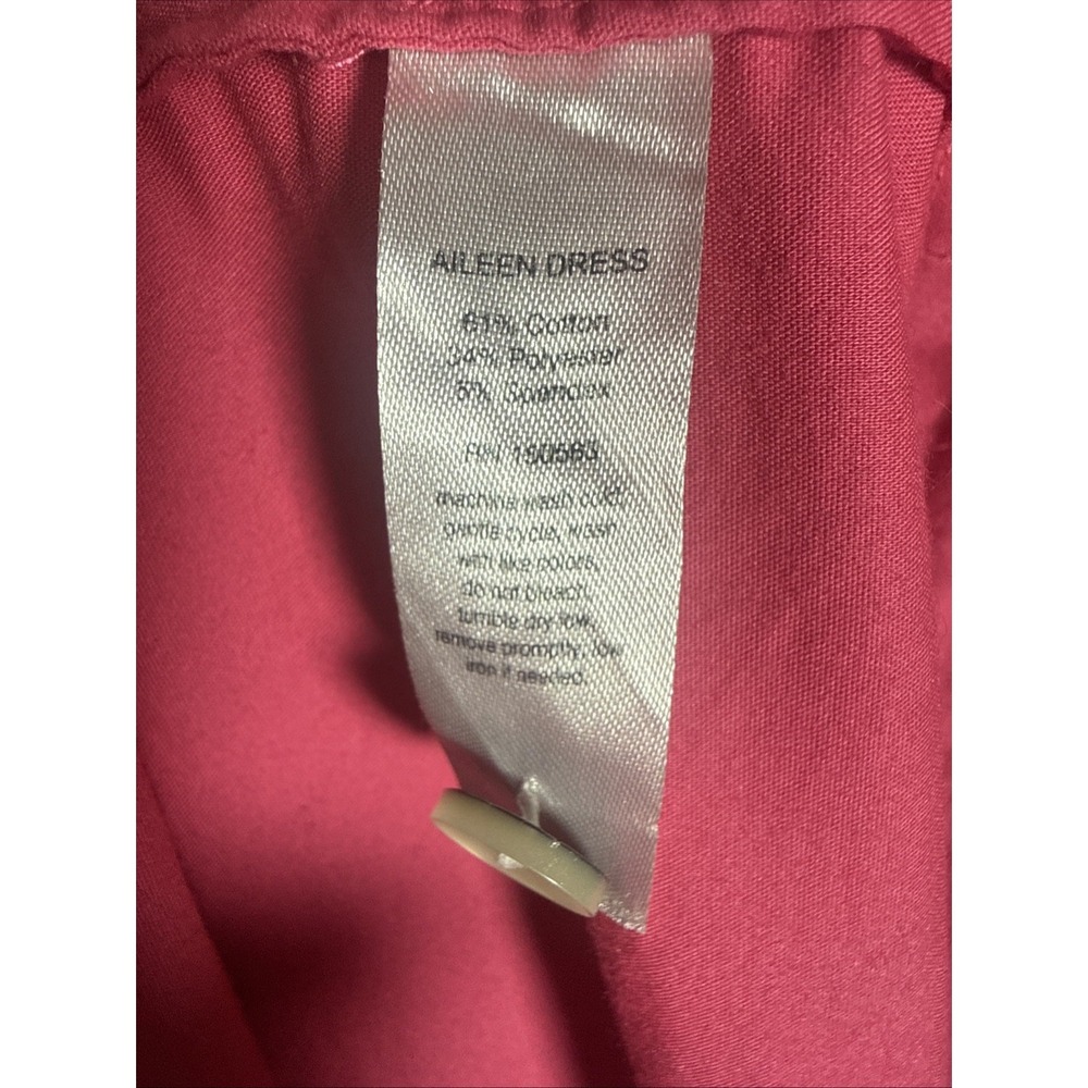 Hinson Wu Aileen 3/4 Sleeve Button Back Dress in Pink Pockets Women's Size M - Picture 7 of 8